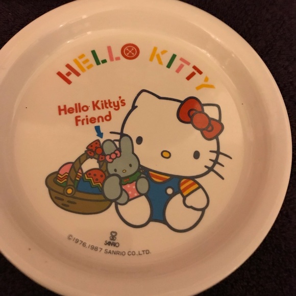 Sanrio Hello Kitty Plate Water Bottle Musubi Rice Maker Lunch Bag Set 5 Pc - Picture 11 of 13